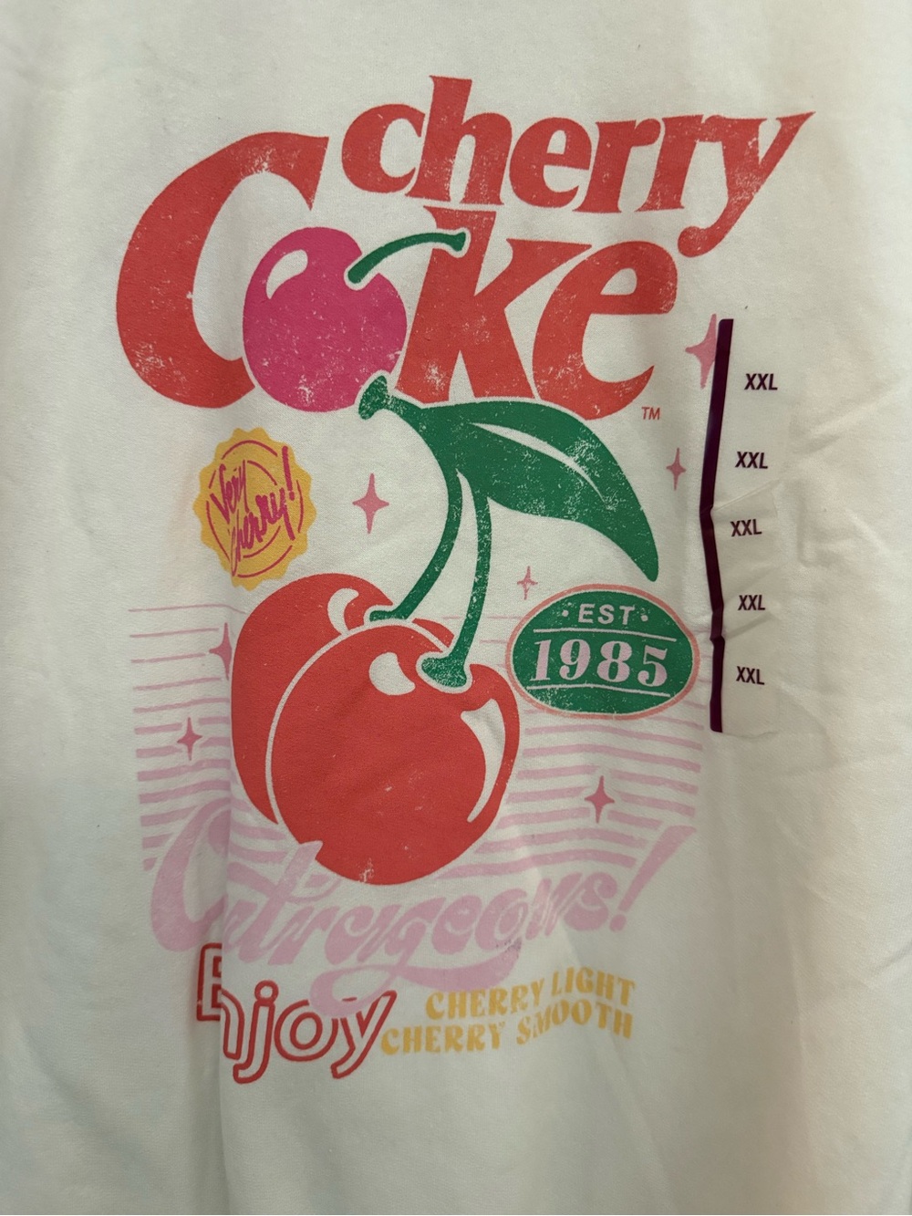 Coca Cola Cherry Coke Graphic Crewneck Sweatshirt - Picture 6 of 6